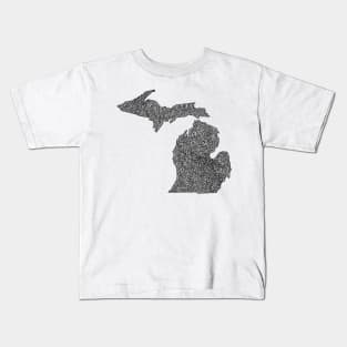 Michigan Map Kids T-Shirt